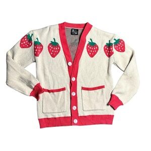 Steady Hands Shojo Dessert Cardigan Strawberry XS